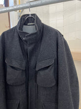 Load image into Gallery viewer, Late 1990s Mandarina Duck Thick Wool M65 Jacket with Grey Nylon Hood - Size L