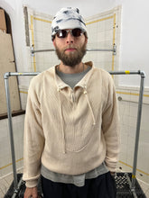Load image into Gallery viewer, 1980s Marithe Francois Girbaud Wide Quarter Zip Sweater with Neck Cinching Detail - Size L