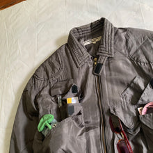 Load image into Gallery viewer, 1983 Katharine Hamnett Padded Silk Cargo Bomber - Size L