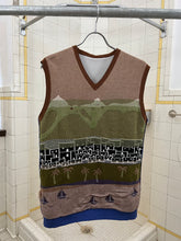 Load image into Gallery viewer, 2001 Bernard Willhelm Intarsia Knit Village Sweater - Size M