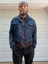 Load image into Gallery viewer, 1990s Dexter Wong Textured Synthetic Cropped Trucker Jacket - Size L