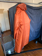 Load image into Gallery viewer, aw1994 Issey Miyake Translucent Burnt Orange Oversize Long Coat with Packable Hood - Size L