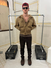 Load image into Gallery viewer, aw1996 Issey Miyake Brown Leather Moto Trousers with Ribbed Knee Panels - Size M