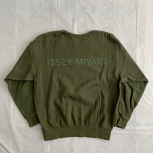 Load image into Gallery viewer, 1990s Issey Miyake Faded Earth Tone Forest Green Crewneck - Size M