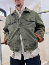 Load image into Gallery viewer, 1990s Armani Jeans Faded Green Trucker Jacket - Size L