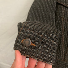 Load image into Gallery viewer, 1997 CDGH Charcoal Grey Textured Tweed Trucker Jacket - Size M