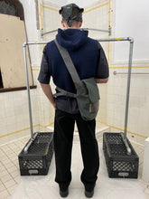 Load image into Gallery viewer, Late 1990s Mandarina Duck Slate Green Messenger Bag - Size OS