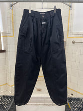 Load image into Gallery viewer, 1980s Marithe Francois Girbaud Black Paneled Trousers with Adjustable Synch Hem Detail - Size M