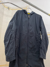Load image into Gallery viewer, 2000s Mandarina Duck Hooded Long Coat with Neck Cutout - Size M