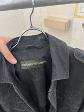 Load image into Gallery viewer, 1980s Armani Cropped Waxed Linen Military Blouson - Size S
