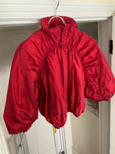 Load image into Gallery viewer, aw2007 Issey Miyake APOC Cropped Red Jacket with Pleats and Ribbing Details - Size S