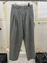 Load image into Gallery viewer, 1980s Issey Miyake Hemp Blend Waist Cinch Trousers with Gurkha Closure - Size L