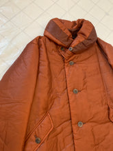 Load image into Gallery viewer, aw1994 Issey Miyake Translucent Burnt Orange Oversize Long Coat with Packable Hood - Size L