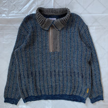 Load image into Gallery viewer, 1990s Armani Low Gauge Knitted Quarter Zip Pullover - Size L