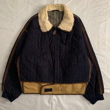 Load image into Gallery viewer, 1990s Armani Quilted B-3 Jacket with Sherpa Lined Collar and Extended Hem - Size XL