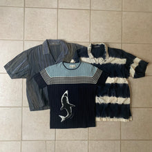 Load image into Gallery viewer, 1980s Issey Miyake Cropped Multi-toned Linen Weave Shirt - Size M