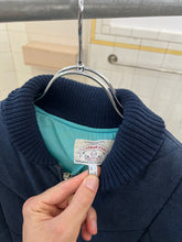 Load image into Gallery viewer, 1990s Armani Cropped Quilted Denim Bomber Jacket - Size L