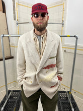 Load image into Gallery viewer, ss1992 Yohji Yamamoto Woven Silk Patched Double Breasted Blazer - Size XL