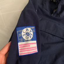 Load image into Gallery viewer, aw2015 Cav Empt Navy Fleece Hooded Pullover - Size L