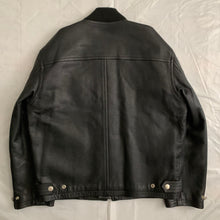 Load image into Gallery viewer, 1990 CDGH Cropped Black Leather Bomber Jacket - Size OS