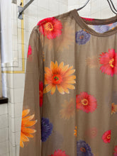 Load image into Gallery viewer, ss2002 Yohji Yamamoto Light Khaki Sheer Floral Shirt - Size L