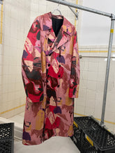 Load image into Gallery viewer, aw1997 Yohji Yamamoto Polyurethane Coated Abstract Print Trench Coat - Size OS