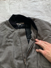 Load image into Gallery viewer, 1990s Katharine Hamnett Houndstooth Bomber Jacket - Size M