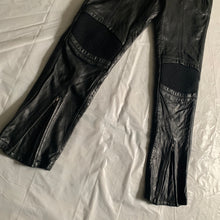 Load image into Gallery viewer, aw1996 Issey Miyake Black Sheep Leather Moto Biker Pants - Size L
