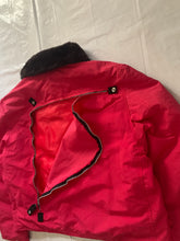 Load image into Gallery viewer, 2000s Vintage Jipijapa Red Nylon Backzip Jacket with Removable Fur Collar - Size M
