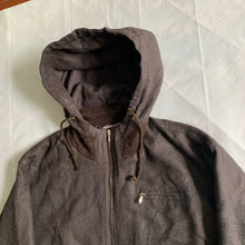 Load image into Gallery viewer, 1990s Katharine Hamnett Ribbed Neck Hooded Work Bomber Jacket - Size L