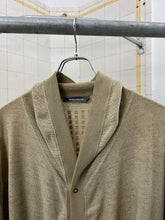 Load image into Gallery viewer, 1980s Issey Miyake Rib Trim Cardigan with PVC Back and Elbow Applications - Size L