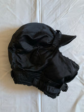 Load image into Gallery viewer, 2000s Junya Watanabe Black Nylon Aviator Hat with Fleece Lining - Size OS