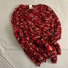 Load image into Gallery viewer, aw2002 Yohji Yamamoto Oversized Red Textured Silk Knit - Size XL