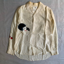 Load image into Gallery viewer, ss2004 Yohji Yamamoto Silk Applique Shirt - Size XL