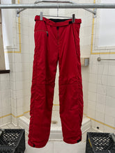 Load image into Gallery viewer, 2000s Armani Red Futuristic Padded Nylon Pants - Size M