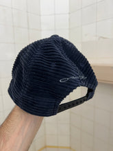 Load image into Gallery viewer, 2000s Oakley Navy Corduroy Logo Cap - Size OS