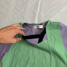Load image into Gallery viewer, ss2019 Kiko Kostadinov Panneled Jersey Shirt with Large Split Hem - Size S