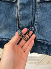 Load image into Gallery viewer, 1980s Marithe Francois Girbaud x Complemets Denim Cargo Jacket with Front Buckle Closures - Size M