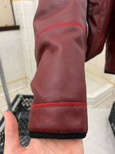 Load image into Gallery viewer, 2000s Armani Padded Faux Leather Red Moto Jacket - Size M