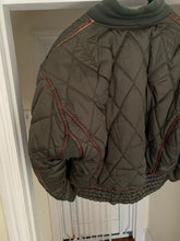 Load image into Gallery viewer, aw1992 Issey Miyake Forest Green Articulated Paneled Cropped Nylon Bomber - Size L