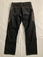 Load image into Gallery viewer, 2000s CDGH Leather Patch Paneled Work Denim - Size M