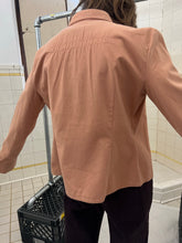 Load image into Gallery viewer, 2000s Mandarina Duck Cropped Dress Shirt with Back and Elbow Detailing - Size S