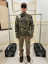 Load image into Gallery viewer, 2000s Griffin Zippered Intarsia Camo Knit Jacket - Size M