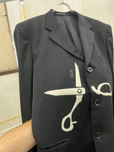 Load image into Gallery viewer, ss2009 Yohji Yamamoto "Cut" Scissor Applique Jacket - Size XL