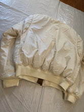 Load image into Gallery viewer, 1990s Armani Oversized White Nylon Bomber Jacket - Size OS