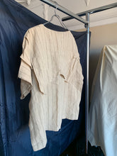 Load image into Gallery viewer, 1970s Issey Miyake Loose Slashed Linen Pullover Shirt - Size OS