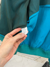 Load image into Gallery viewer, 1980s Armani Blue Bomber Jacket with Ribbed Collar Trim - Size M