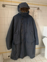 Load image into Gallery viewer, 1990s Armani Navy Hooded Military Parka - Size M