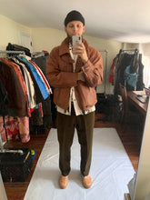 Load image into Gallery viewer, aw1992 Issey Miyake Leather Pillow Neck Flight Jacket with Packable Hood - Size XL