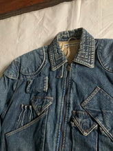 Load image into Gallery viewer, aw1986 Katharine Hamnett Denim Cargo Bomber Jacket - Size L